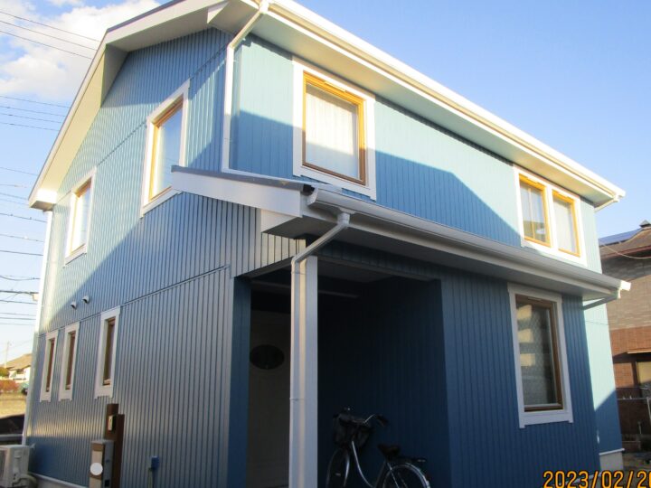 明石市魚住町　T様邸　外壁塗装・屋根塗装　2023年１月完工　おかちゃんペイント