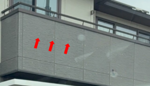 ベランダ　タッチアップ