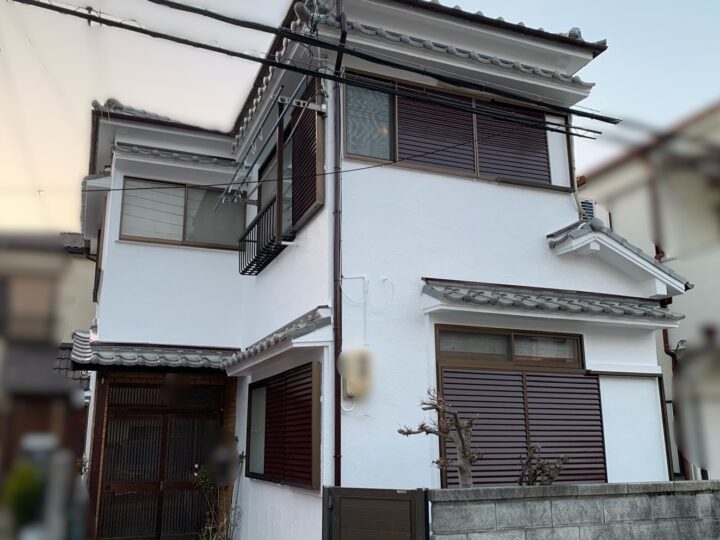 神戸市垂水区　K様邸｜外壁塗装と屋根補修で安心の住まいへ！クラック補修・漆喰詰め直し施工事例　2026年　1月下旬完工