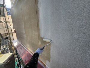 明石市 外壁塗装 塗装 外壁 屋根 下塗り